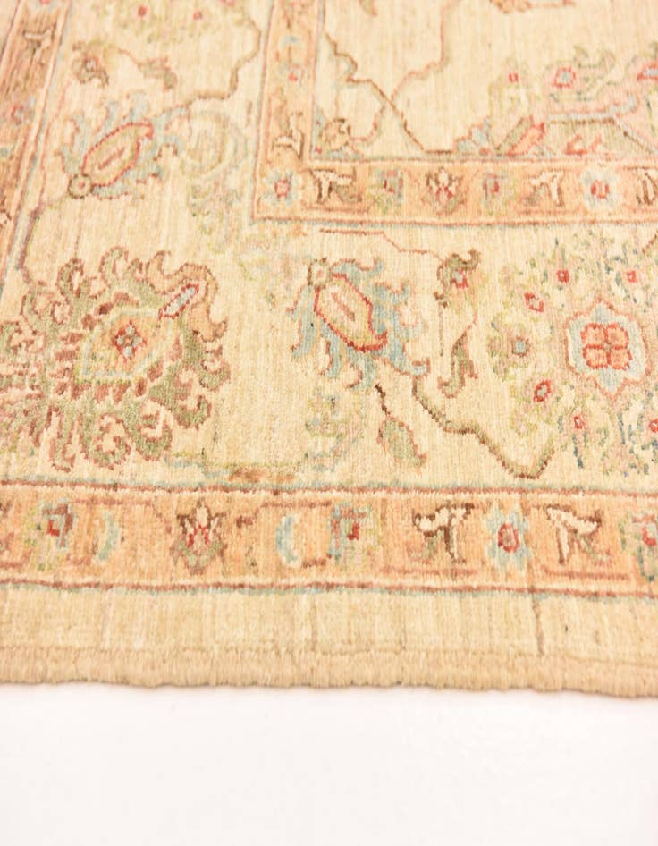 Detail image of  5' 10 x 8' 3  Hand Knotted Peshawar Ziegler Rug