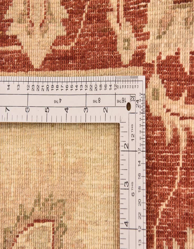 Detail image of  3' 3 x 5' 2  Hand Knotted Peshawar Ziegler Rug