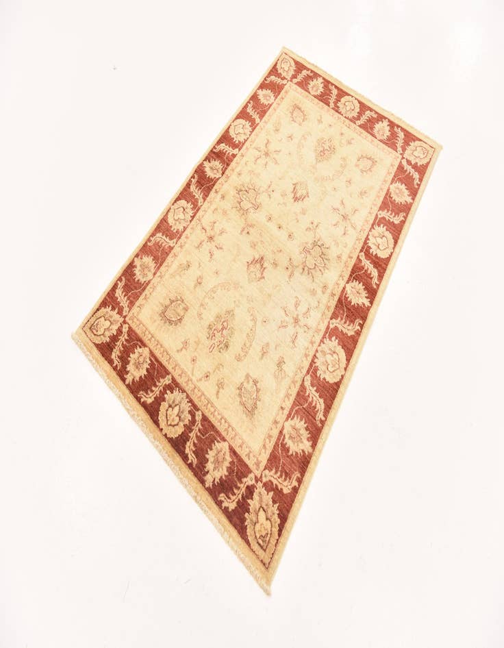 Detail image of  3' 3 x 5' 2  Hand Knotted Peshawar Ziegler Rug