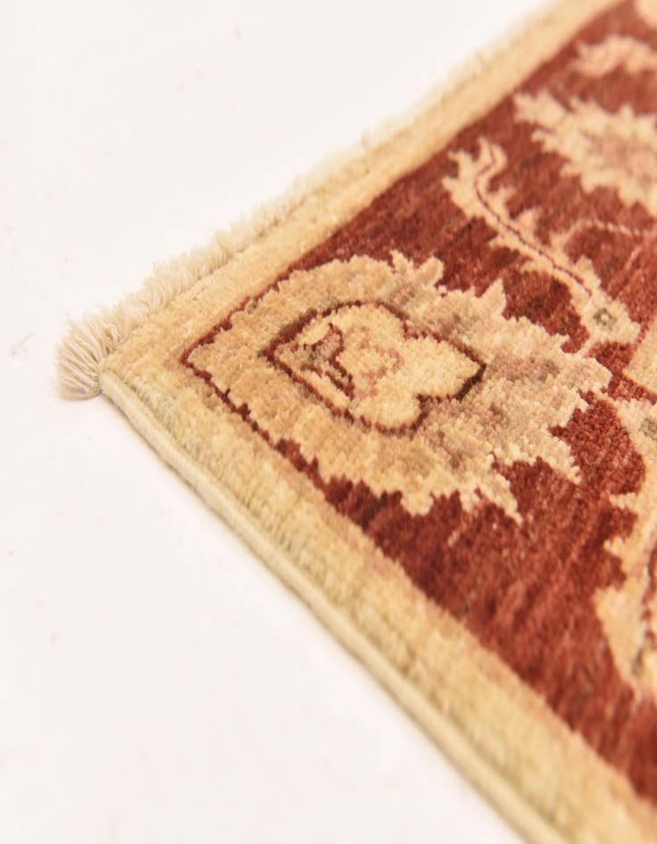 Detail image of  3' 3 x 5' 2  Hand Knotted Peshawar Ziegler Rug