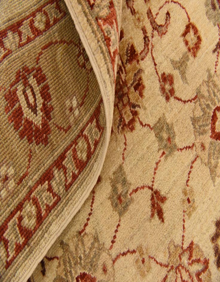 Detail image of  2' 11 x 4' 11  Hand Knotted Peshawar Ziegler Rug