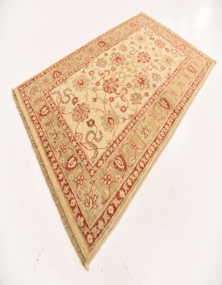 Detail image of  2' 11 x 4' 11  Hand Knotted Peshawar Ziegler Rug