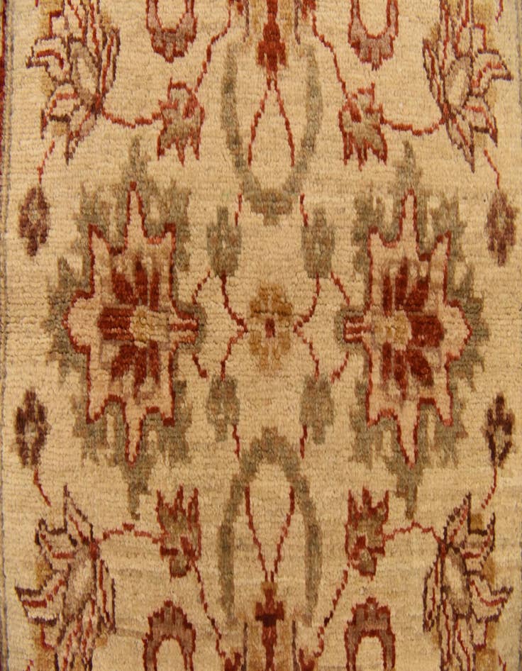 Detail image of  2' 11 x 4' 11  Hand Knotted Peshawar Ziegler Rug