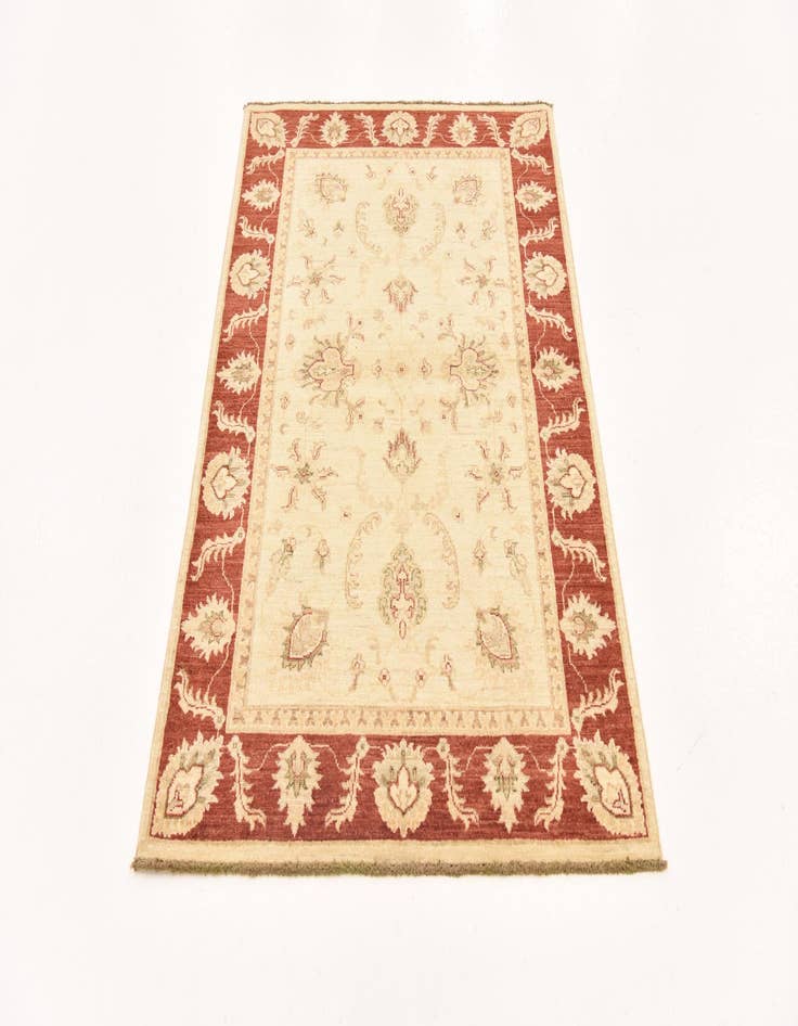 Detail image of  3' 3 x 4' 11  Hand Knotted Peshawar Ziegler Rug