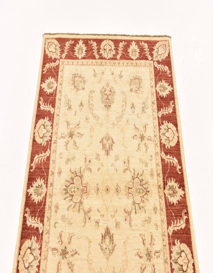 Detail image of  3' 3 x 4' 11  Hand Knotted Peshawar Ziegler Rug