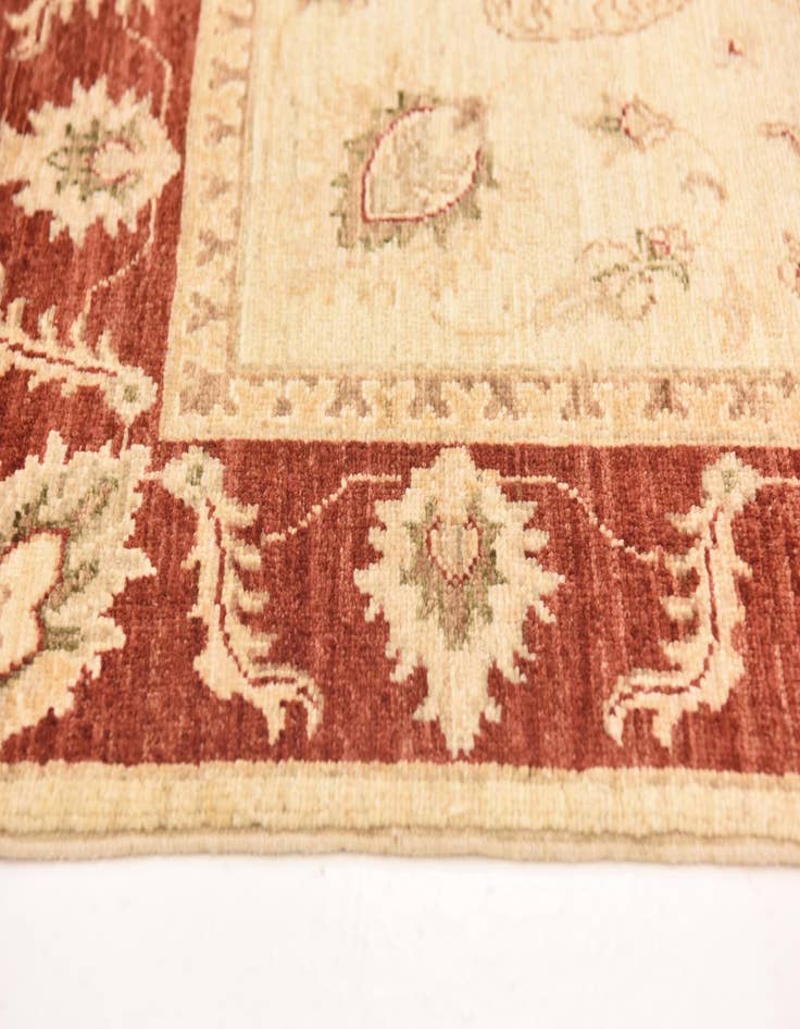 Detail image of  3' 3 x 4' 11  Hand Knotted Peshawar Ziegler Rug