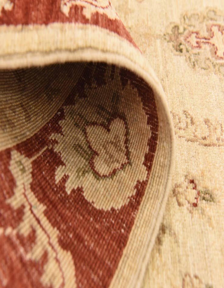 Detail image of  3' 3 x 4' 11  Hand Knotted Peshawar Ziegler Rug
