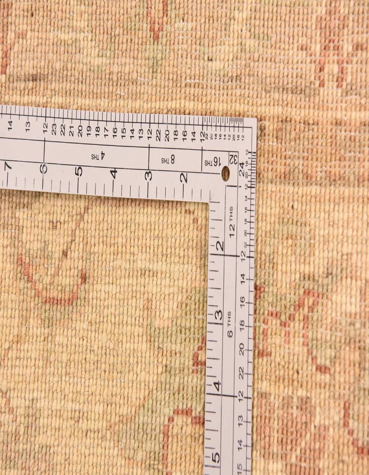 Detail image of  7' x 9' 3  Hand Knotted Peshawar Ziegler Rug