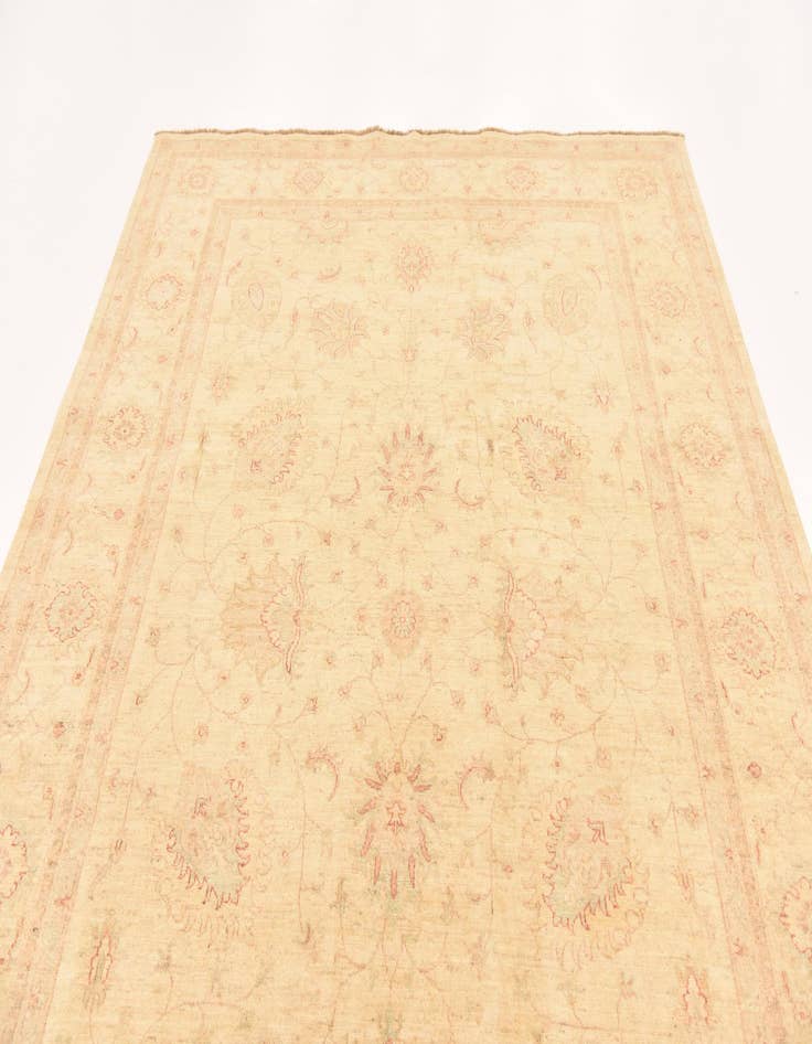 Detail image of  7' x 9' 3  Hand Knotted Peshawar Ziegler Rug