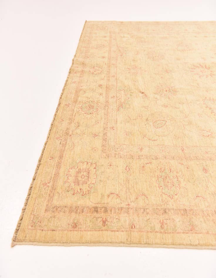 Detail image of  7' x 9' 3  Hand Knotted Peshawar Ziegler Rug