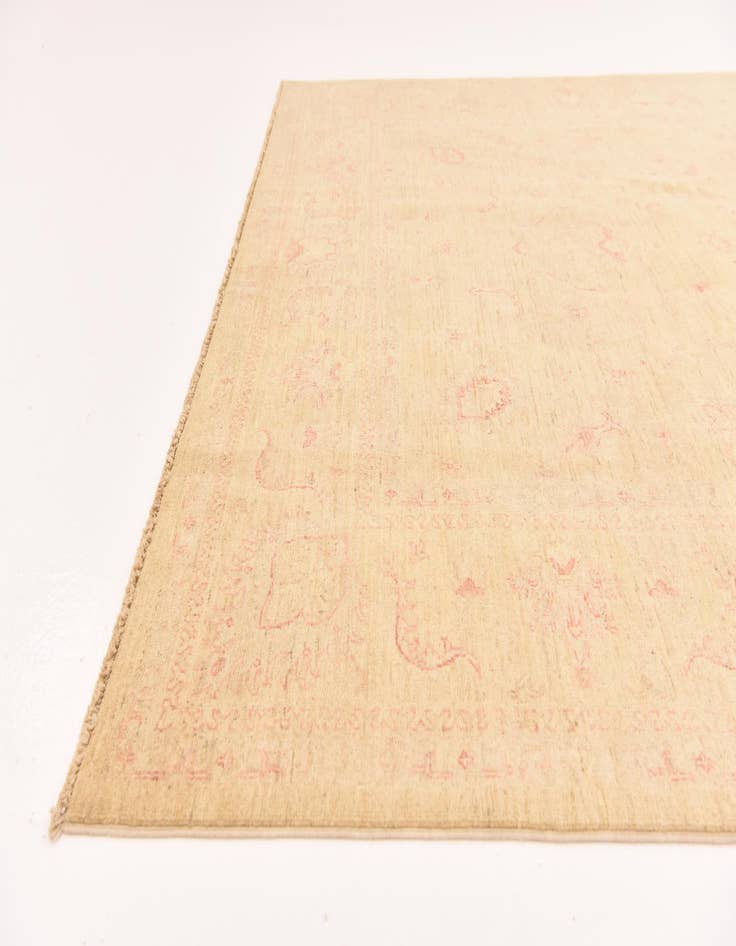 Detail image of  6' 9 x 9' 7  Hand Knotted Peshawar Ziegler Rug