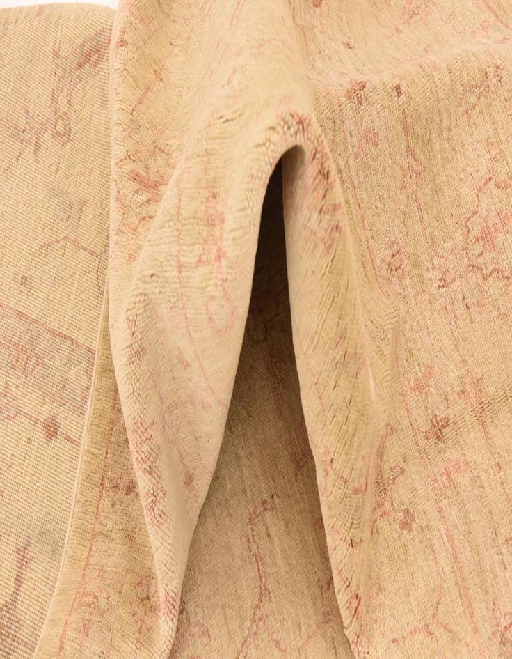 Detail image of  6' 10 x 10'  Hand Knotted Peshawar Ziegler Rug