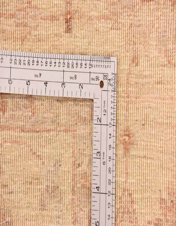 Detail image of  6' 10 x 10'  Hand Knotted Peshawar Ziegler Rug