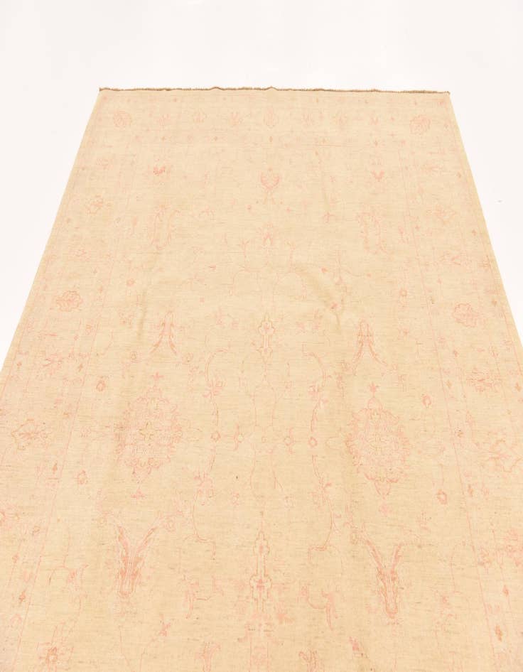 Detail image of  6' 10 x 10'  Hand Knotted Peshawar Ziegler Rug