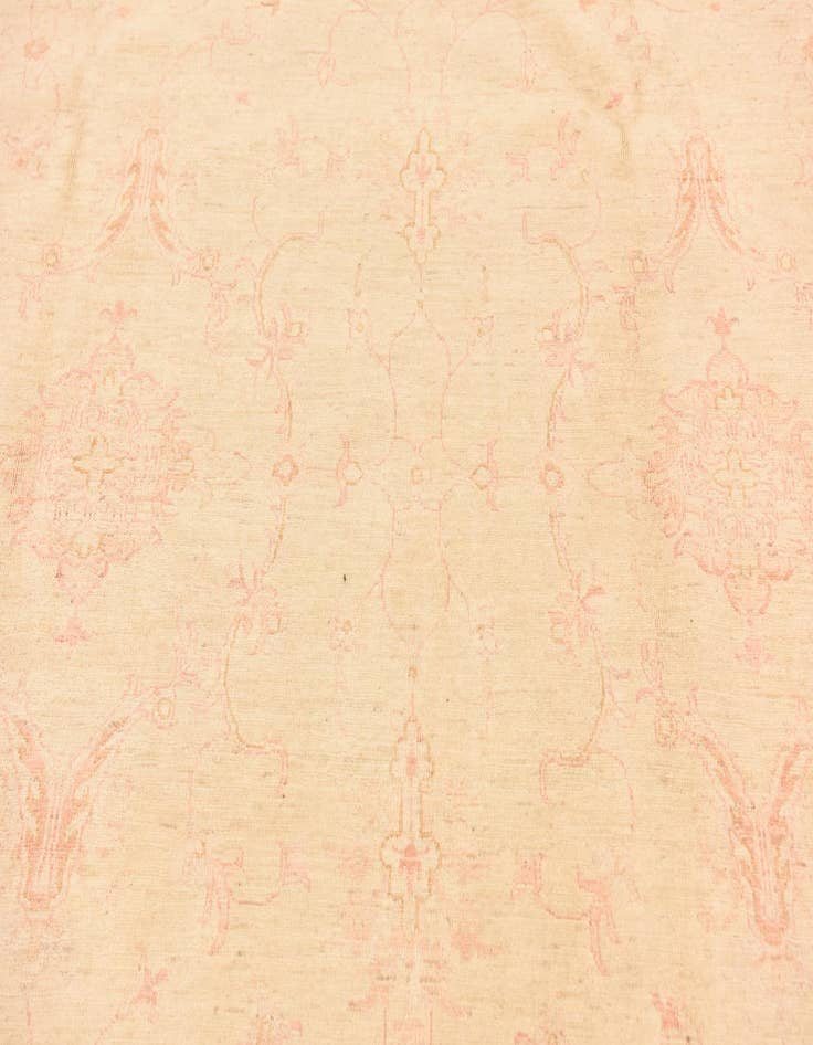Detail image of  6' 10 x 10'  Hand Knotted Peshawar Ziegler Rug