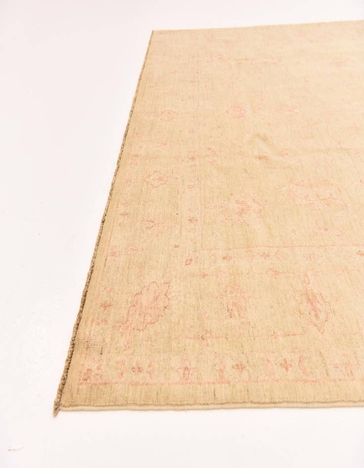 Detail image of  6' 10 x 10'  Hand Knotted Peshawar Ziegler Rug