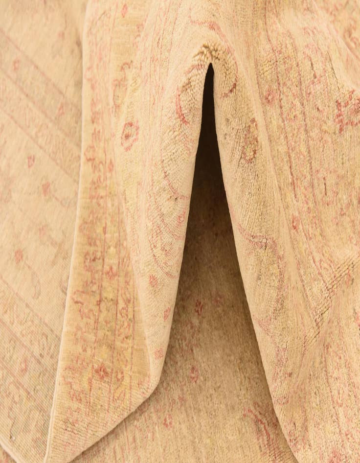 Detail image of  6' 10 x 9' 5  Hand Knotted Peshawar Ziegler Rug