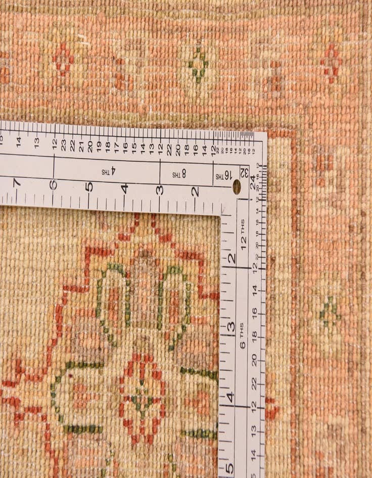 Detail image of  9' 1 x 11' 11  Hand Knotted Peshawar Ziegler Rug