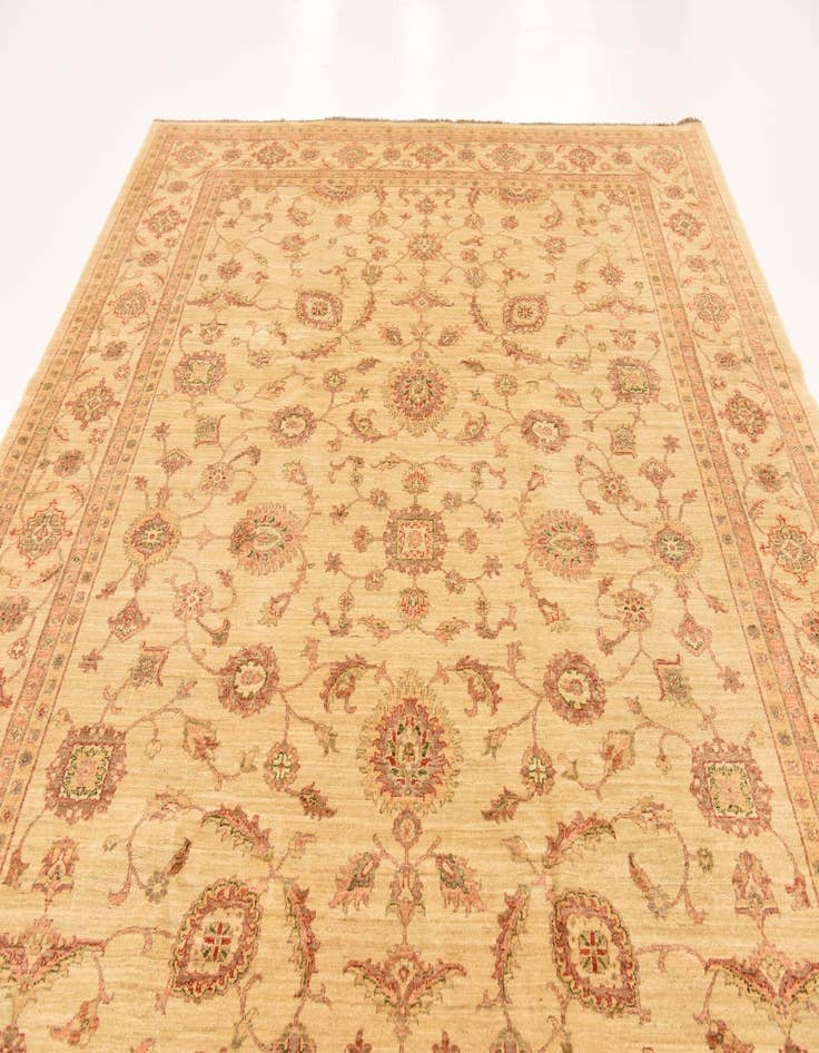 Detail image of  9' 1 x 11' 11  Hand Knotted Peshawar Ziegler Rug