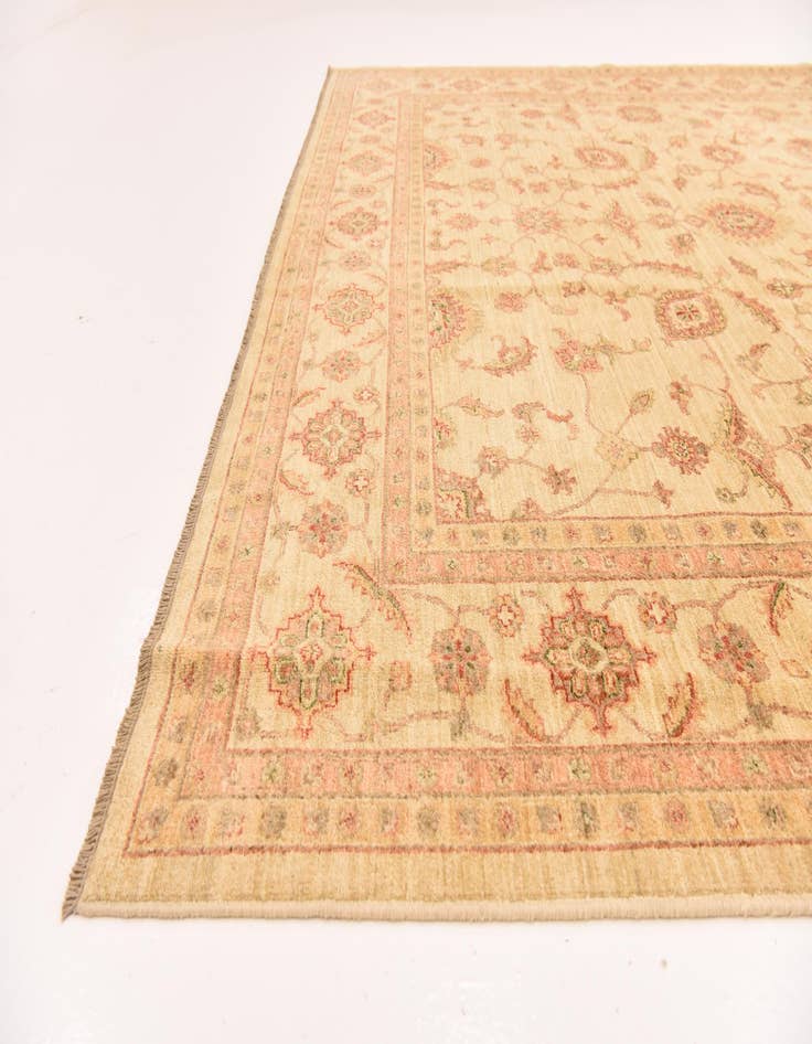 Detail image of  9' 1 x 11' 11  Hand Knotted Peshawar Ziegler Rug