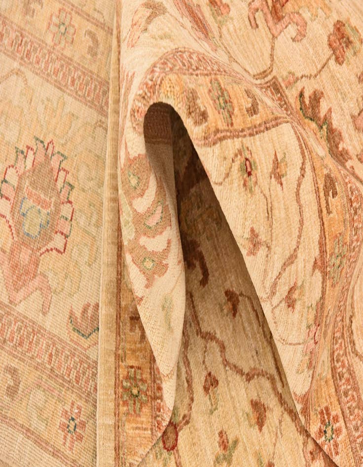 Detail image of  8' 11 x 12' 4  Hand Knotted Peshawar Ziegler Rug