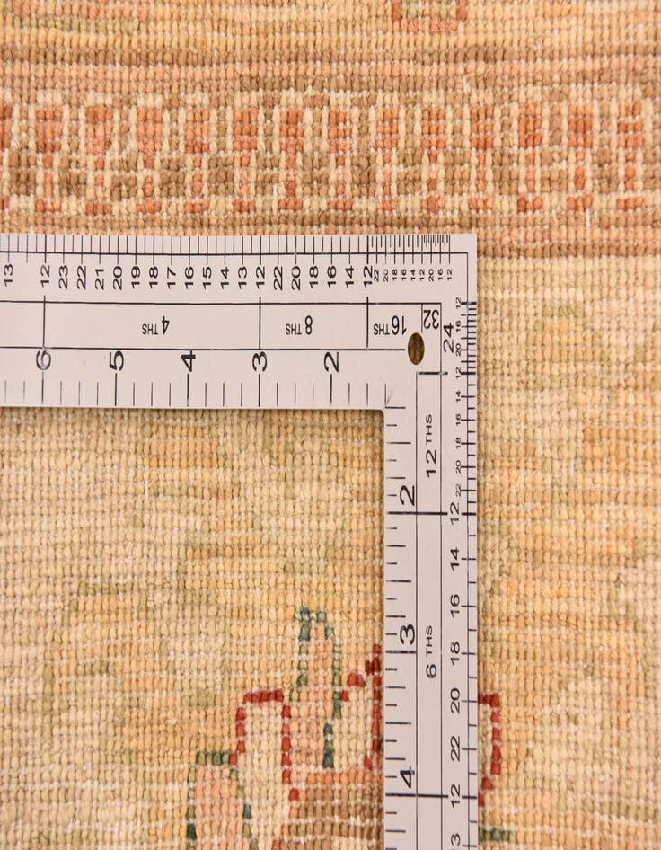 Detail image of  8' 11 x 12' 4  Hand Knotted Peshawar Ziegler Rug