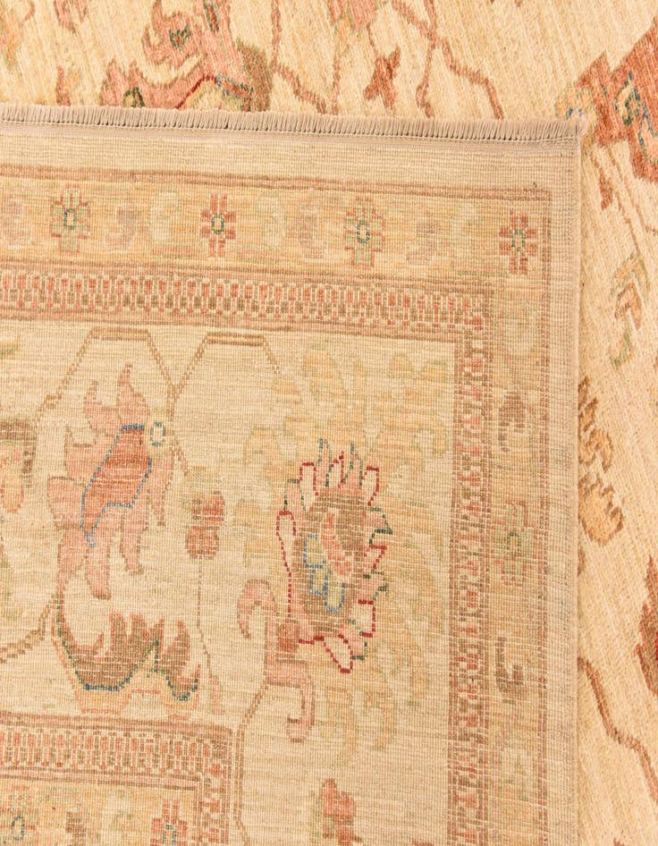 Detail image of  8' 11 x 12' 4  Hand Knotted Peshawar Ziegler Rug