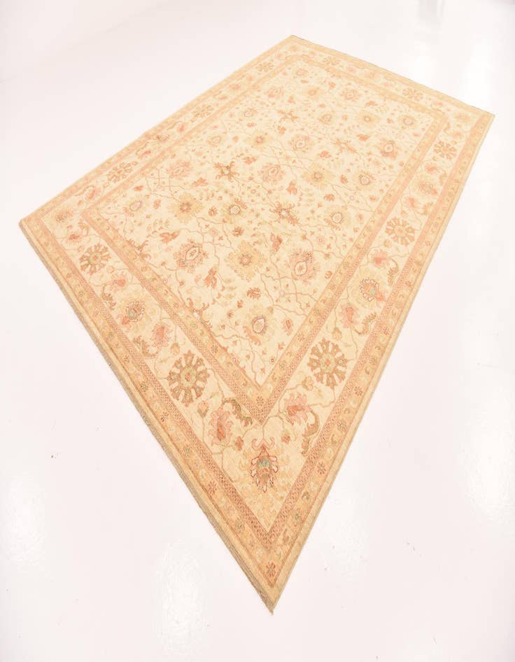 Detail image of  8' 11 x 12' 4  Hand Knotted Peshawar Ziegler Rug