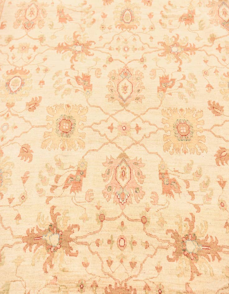 Detail image of  8' 11 x 12' 4  Hand Knotted Peshawar Ziegler Rug