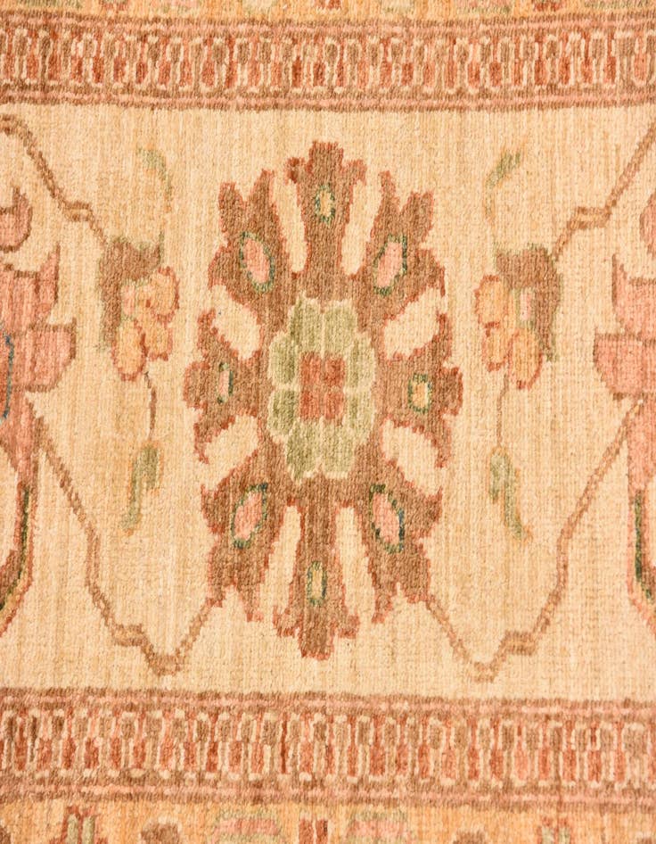 Detail image of  8' 11 x 12' 4  Hand Knotted Peshawar Ziegler Rug