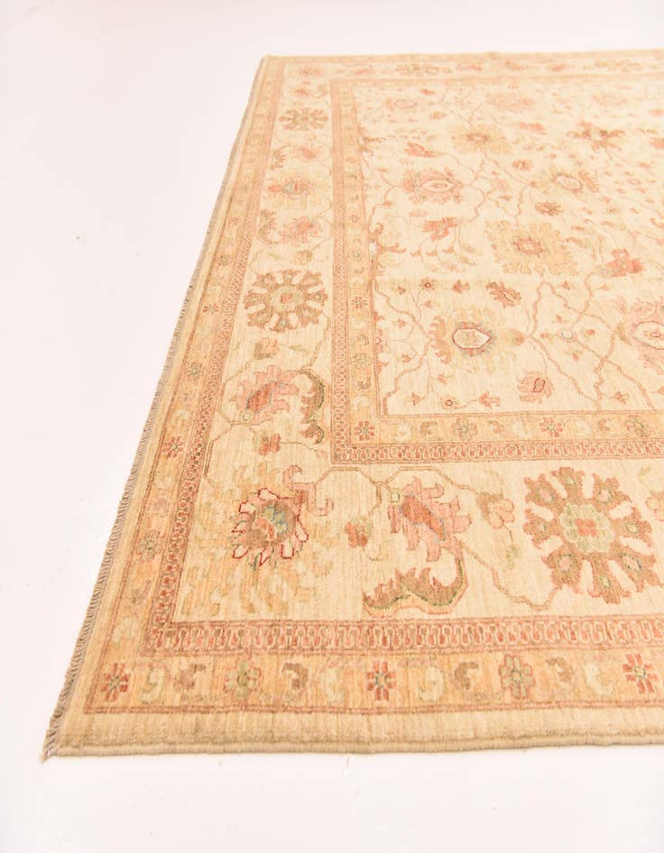 Detail image of  8' 11 x 12' 4  Hand Knotted Peshawar Ziegler Rug