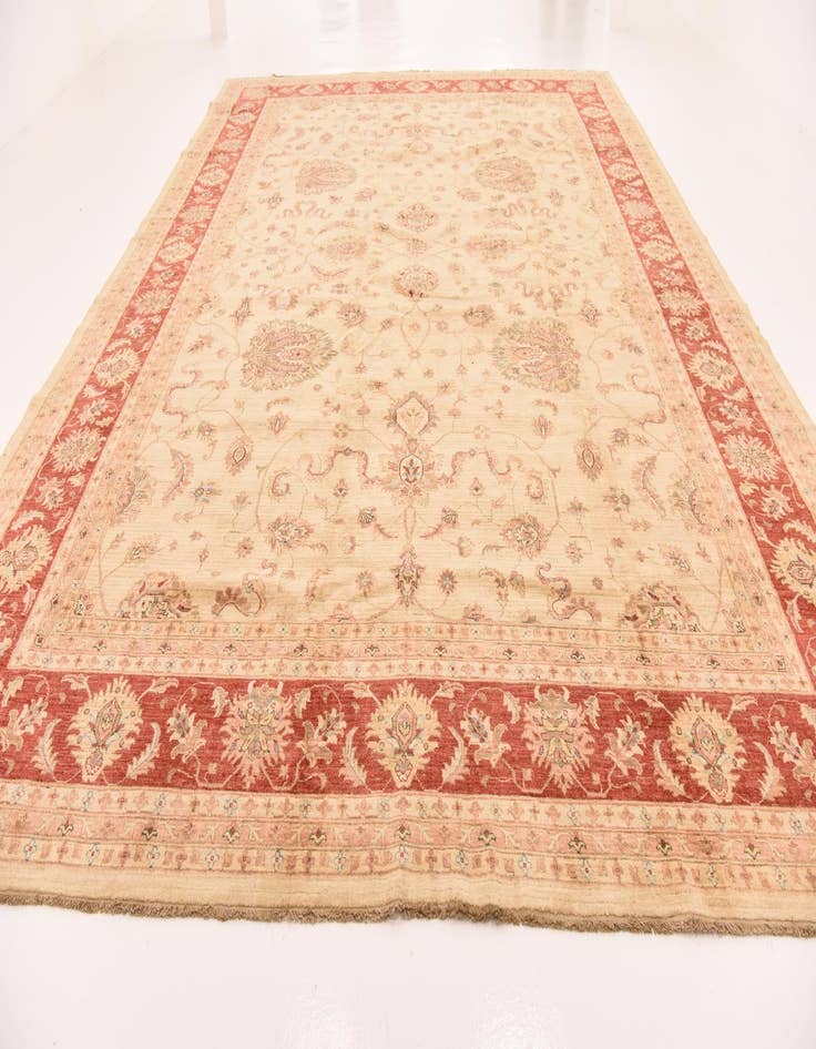 Detail image of  13' x 17' 10  Hand Knotted Peshawar Ziegler Rug