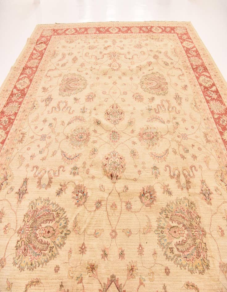 Detail image of  13' x 17' 10  Hand Knotted Peshawar Ziegler Rug