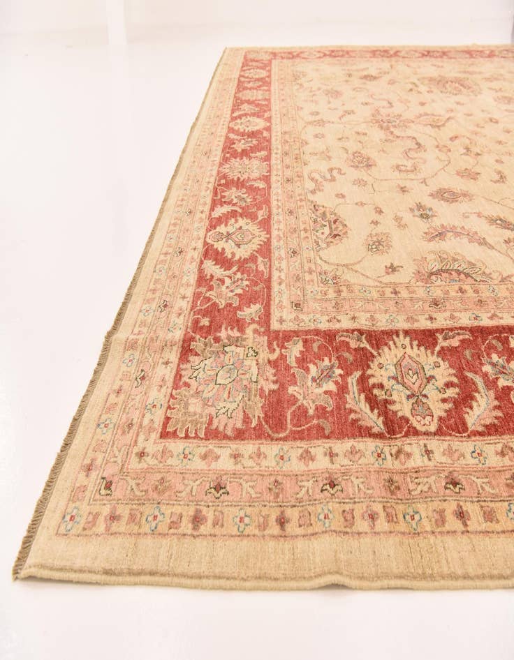 Detail image of  13' x 17' 10  Hand Knotted Peshawar Ziegler Rug