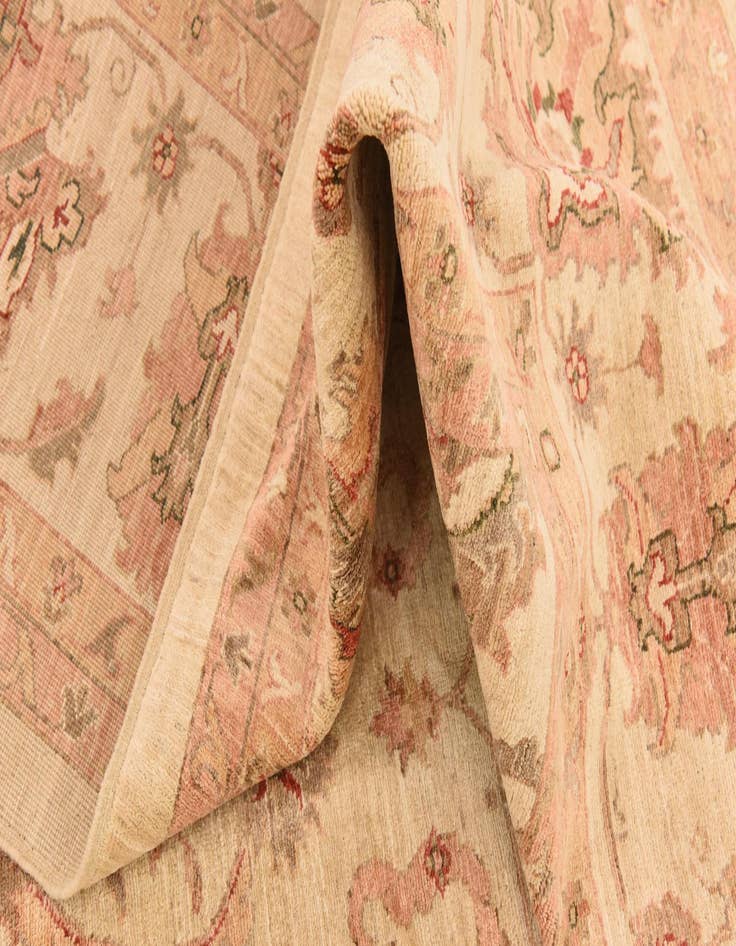 Detail image of  11' 5 x 14' 10  Hand Knotted Peshawar Ziegler Rug