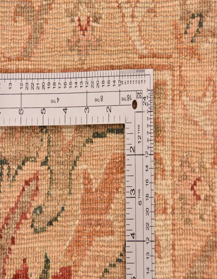 Detail image of  11' 5 x 14' 10  Hand Knotted Peshawar Ziegler Rug