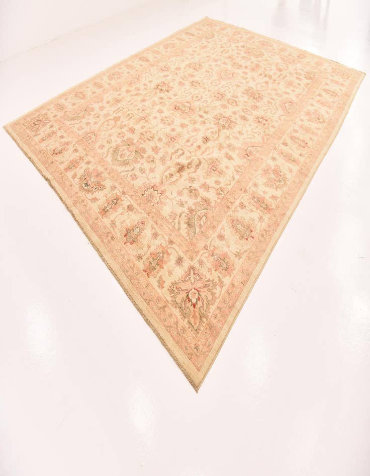 Detail image of  11' 5 x 14' 10  Hand Knotted Peshawar Ziegler Rug