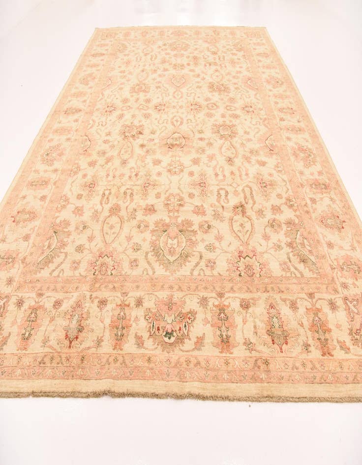 Detail image of  11' 5 x 14' 10  Hand Knotted Peshawar Ziegler Rug