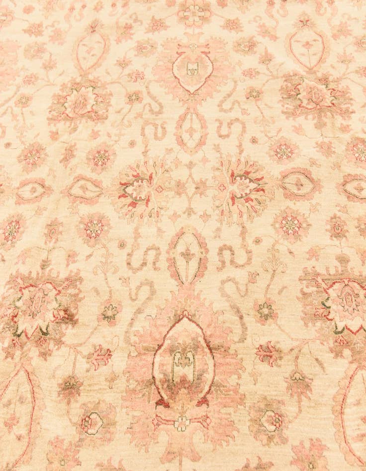 Detail image of  11' 5 x 14' 10  Hand Knotted Peshawar Ziegler Rug