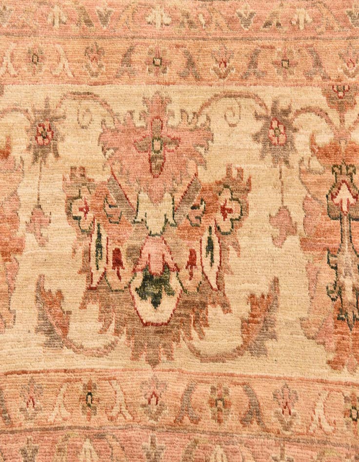Detail image of  11' 5 x 14' 10  Hand Knotted Peshawar Ziegler Rug