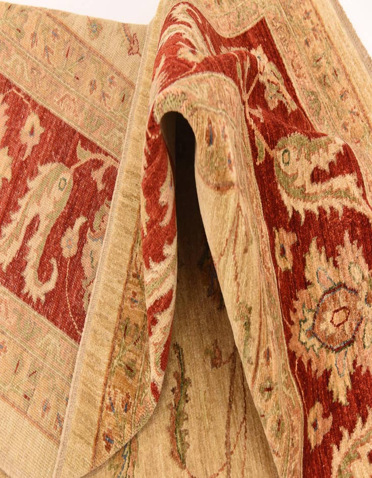 Detail image of  9' 10 x 12' 9  Hand Knotted Peshawar Ziegler Rug