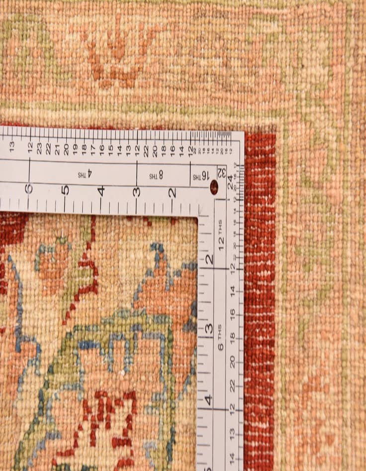 Detail image of  9' 10 x 12' 9  Hand Knotted Peshawar Ziegler Rug