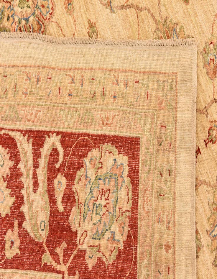 Detail image of  9' 10 x 12' 9  Hand Knotted Peshawar Ziegler Rug