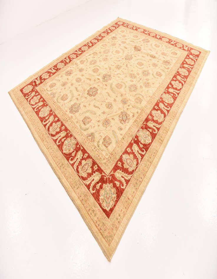 Detail image of  9' 10 x 12' 9  Hand Knotted Peshawar Ziegler Rug