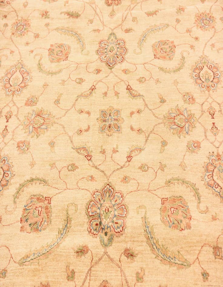 Detail image of  9' 10 x 12' 9  Hand Knotted Peshawar Ziegler Rug