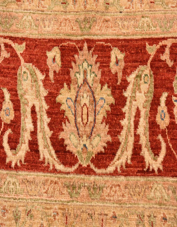 Detail image of  9' 10 x 12' 9  Hand Knotted Peshawar Ziegler Rug