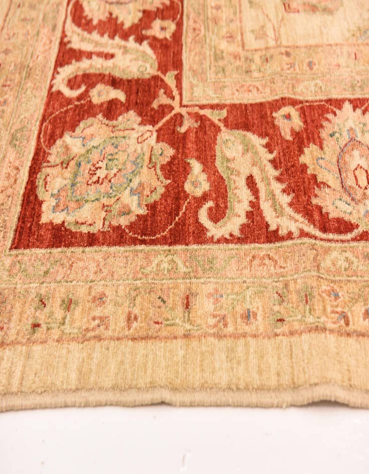 Detail image of  9' 10 x 12' 9  Hand Knotted Peshawar Ziegler Rug