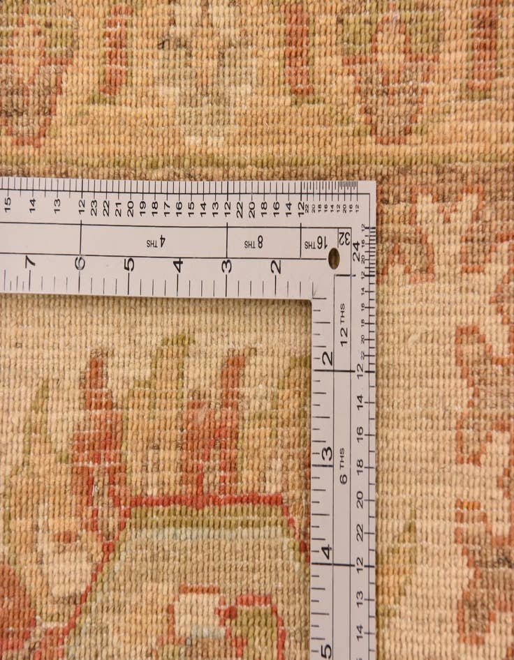 Detail image of  9' 10 x 12' 11  Hand Knotted Peshawar Ziegler Rug