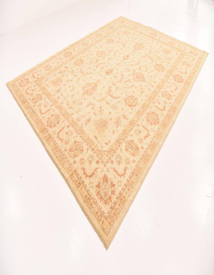 Detail image of  9' 10 x 12' 11  Hand Knotted Peshawar Ziegler Rug