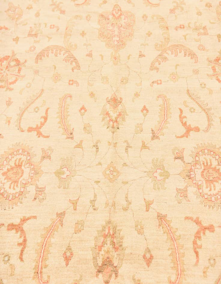 Detail image of  9' 10 x 12' 11  Hand Knotted Peshawar Ziegler Rug